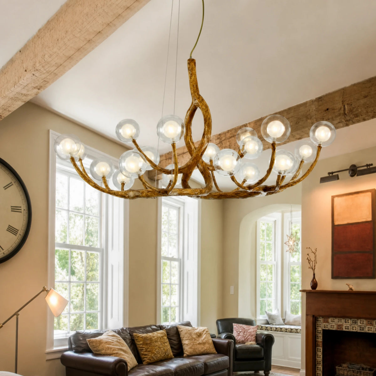 U-Shaped Globe Bulb Chandelier