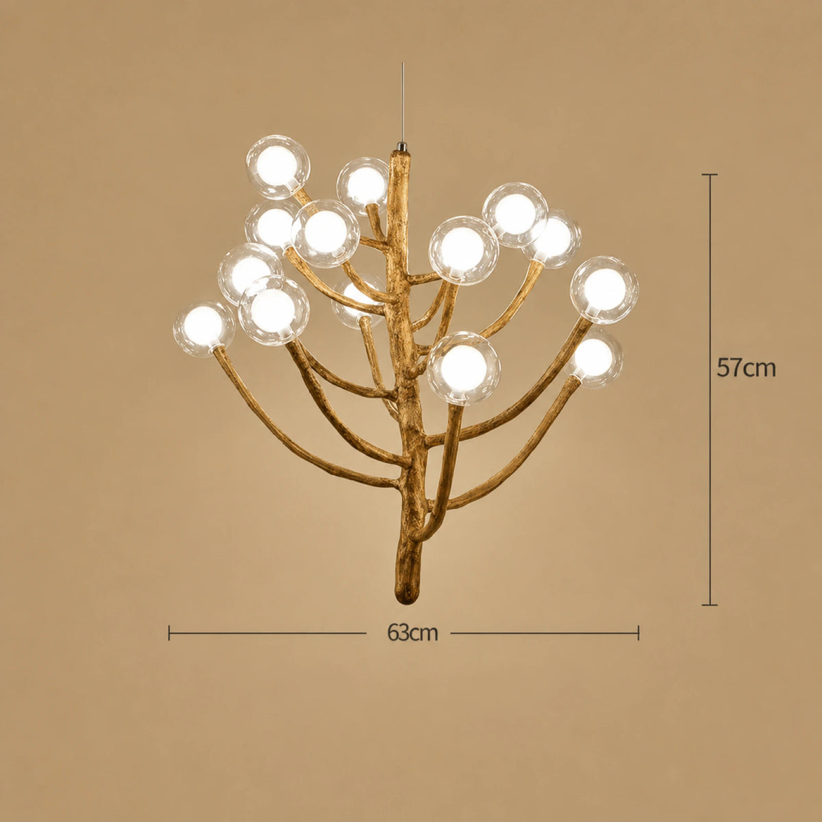 Birds Returning to Nest Branch Pendant Light