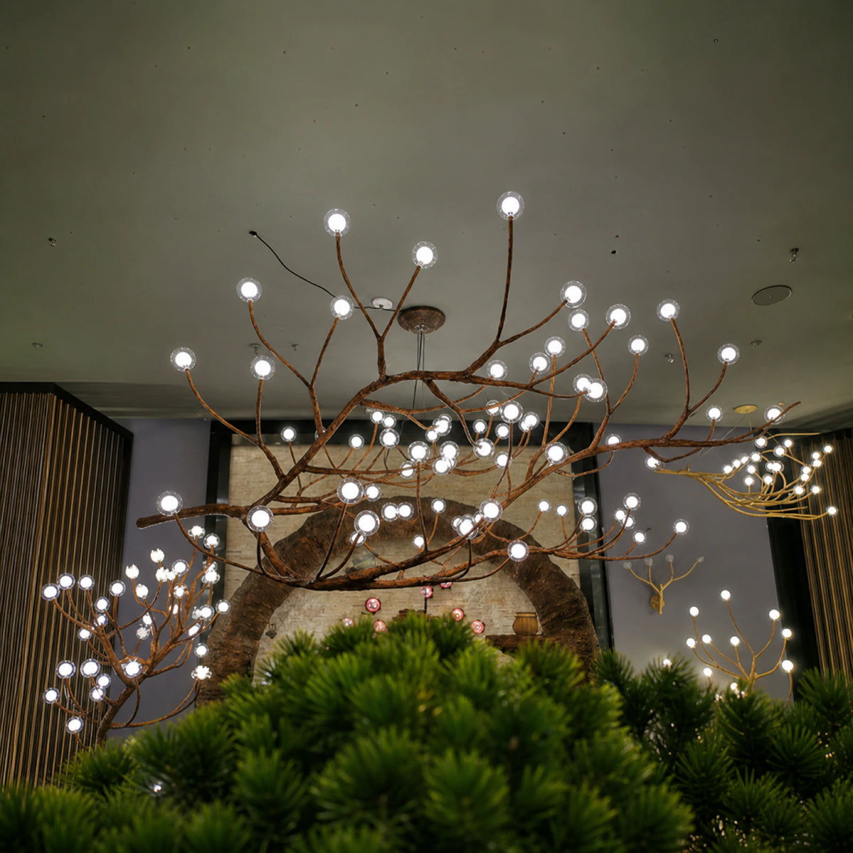 Returning Birds D-Series Multi-Light Branch Globe Chandelier