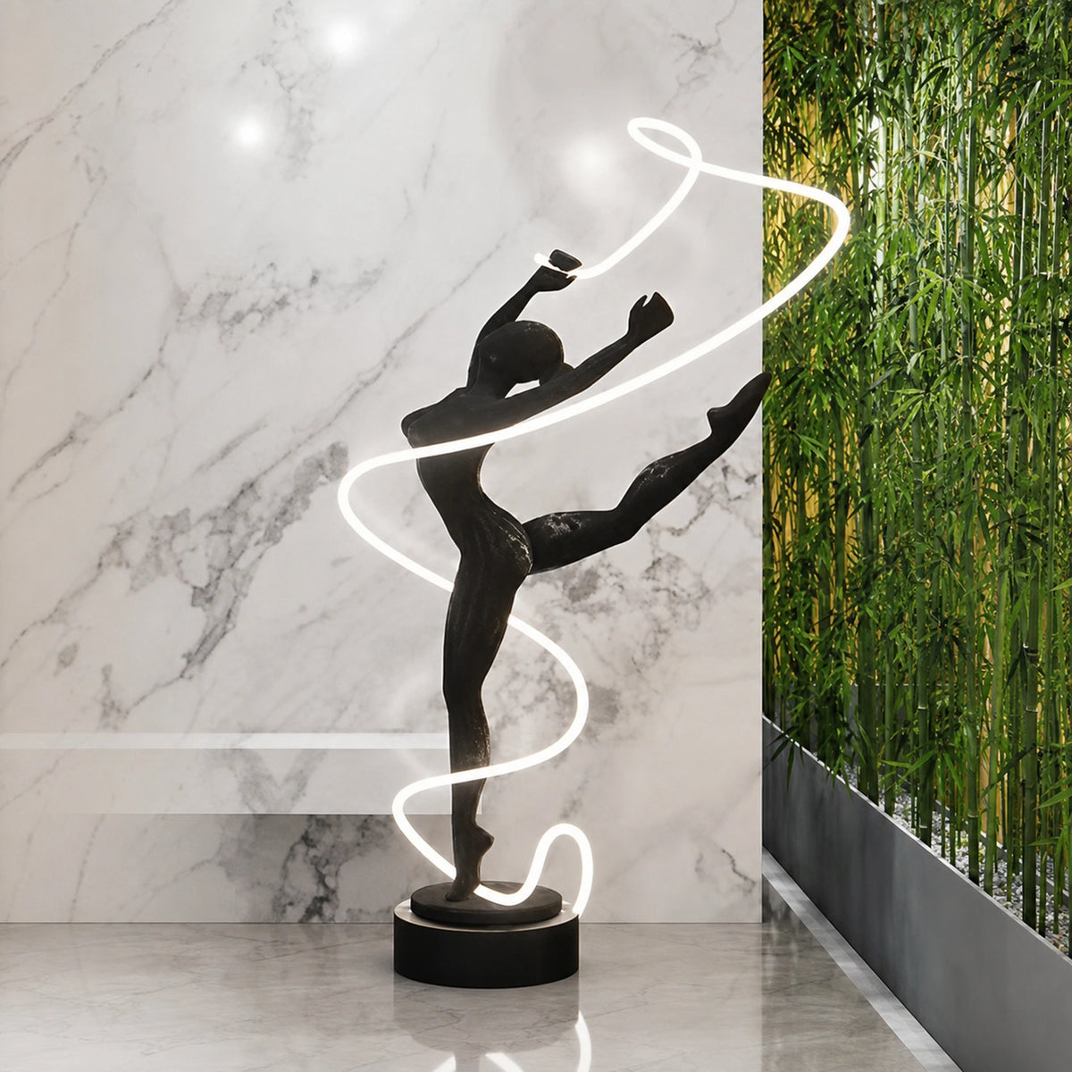 F9214 Dancing Figure Linear LED Sculpture Light
