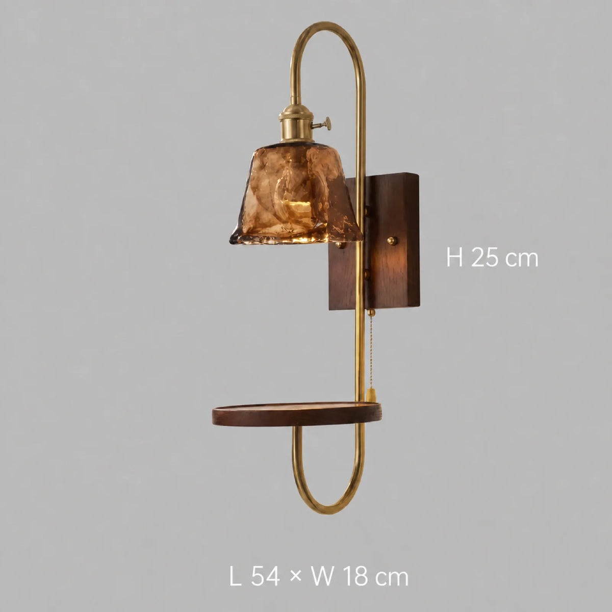Long-Arm Wall Light with Tray