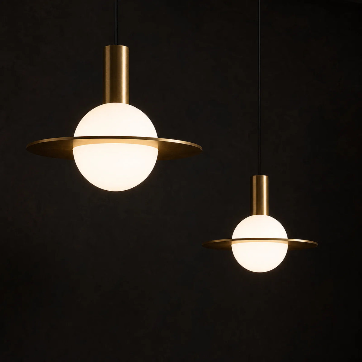 Electroplated Brass Iron Shade Pendant Light