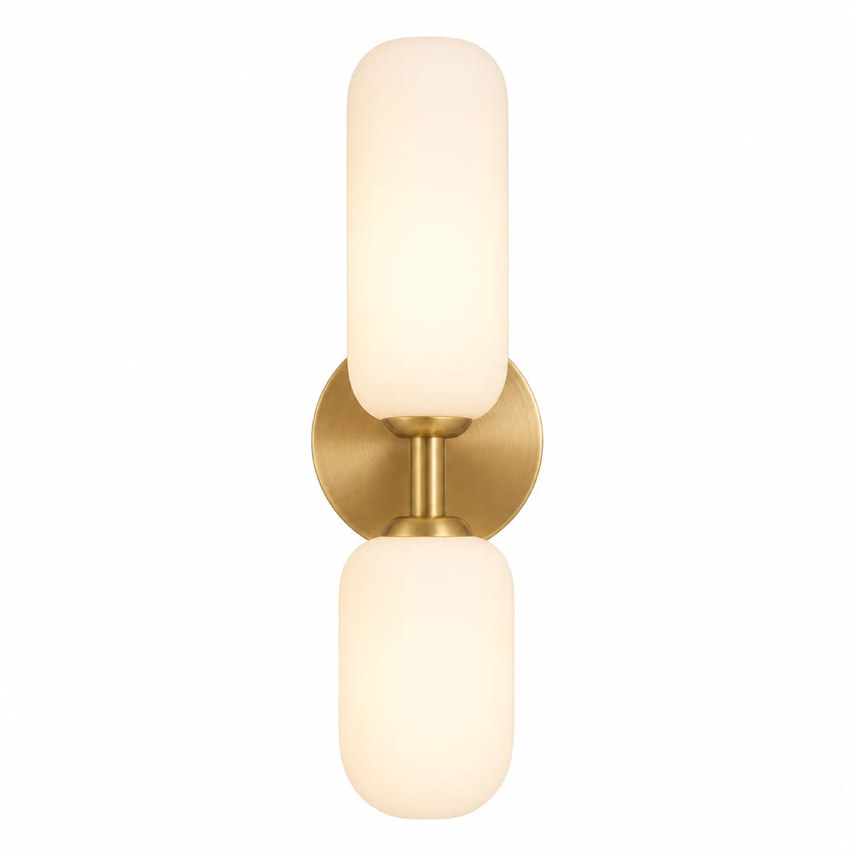 Double Globe Glass Wall Light, Three Colors