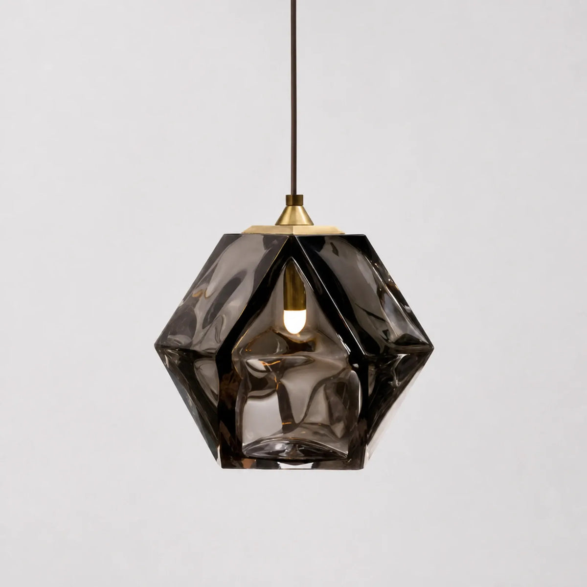 Diamond Glass Pendant Light, Style F 20cm, Three Colors