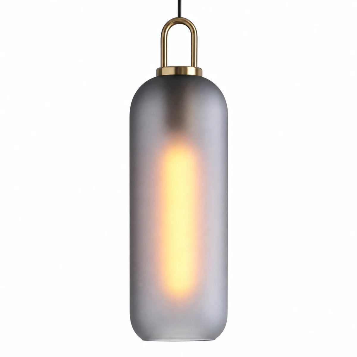Frosted Smoke Gray Glass Pendant Light 13cm/15cm/20cm/25cm/30cm