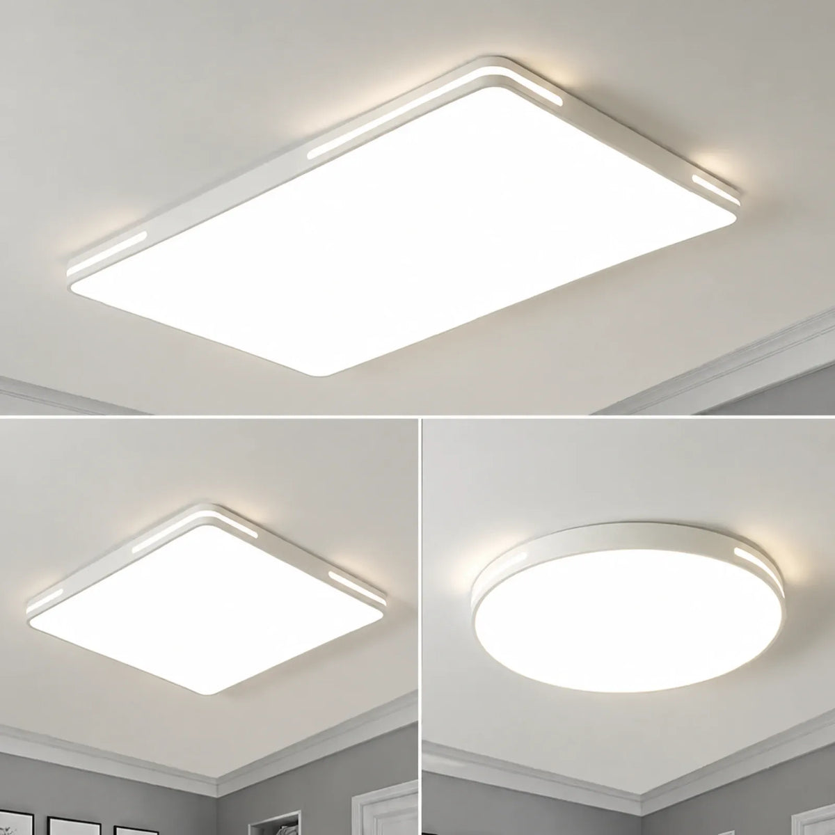 Side-Slot Edge-Glow Ceiling Light