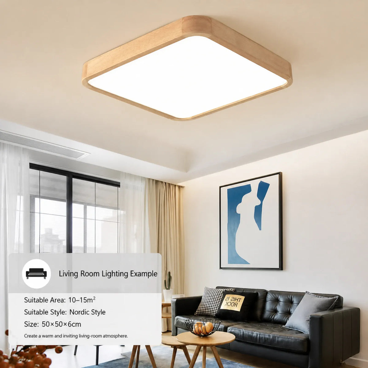 Ultra-Slim Segmented-Rim Ceiling Light