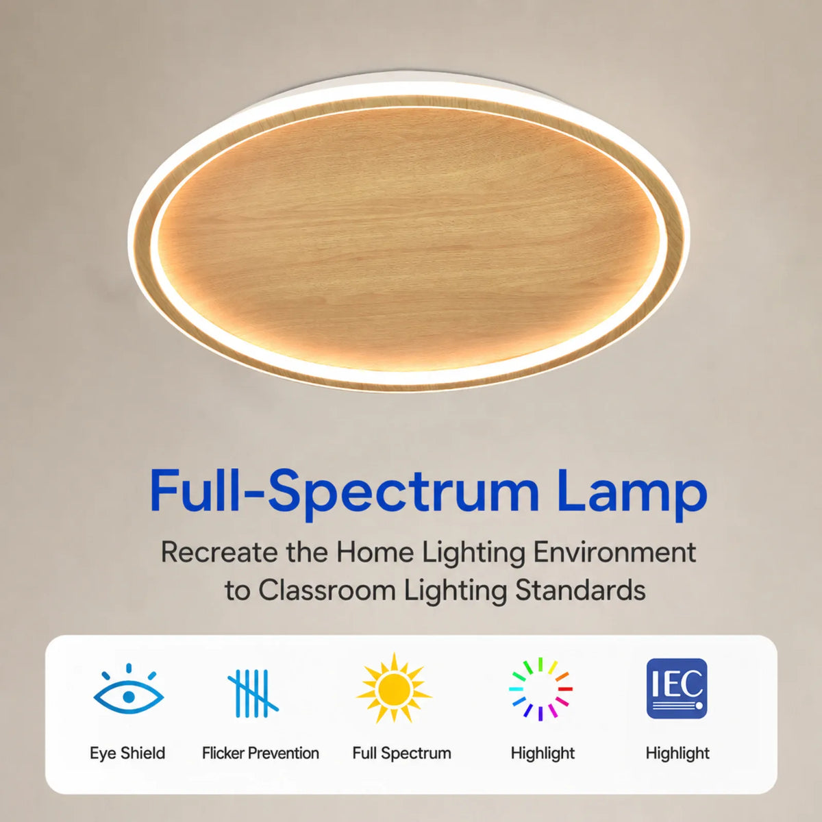 Oval Center Halo Ceiling Light