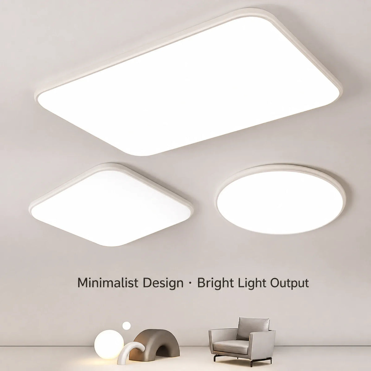 Low-Profile Disc Ceiling Light