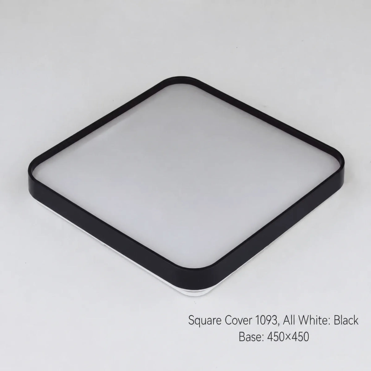 Rounded-Square Recessed-Diffuser Ceiling Light