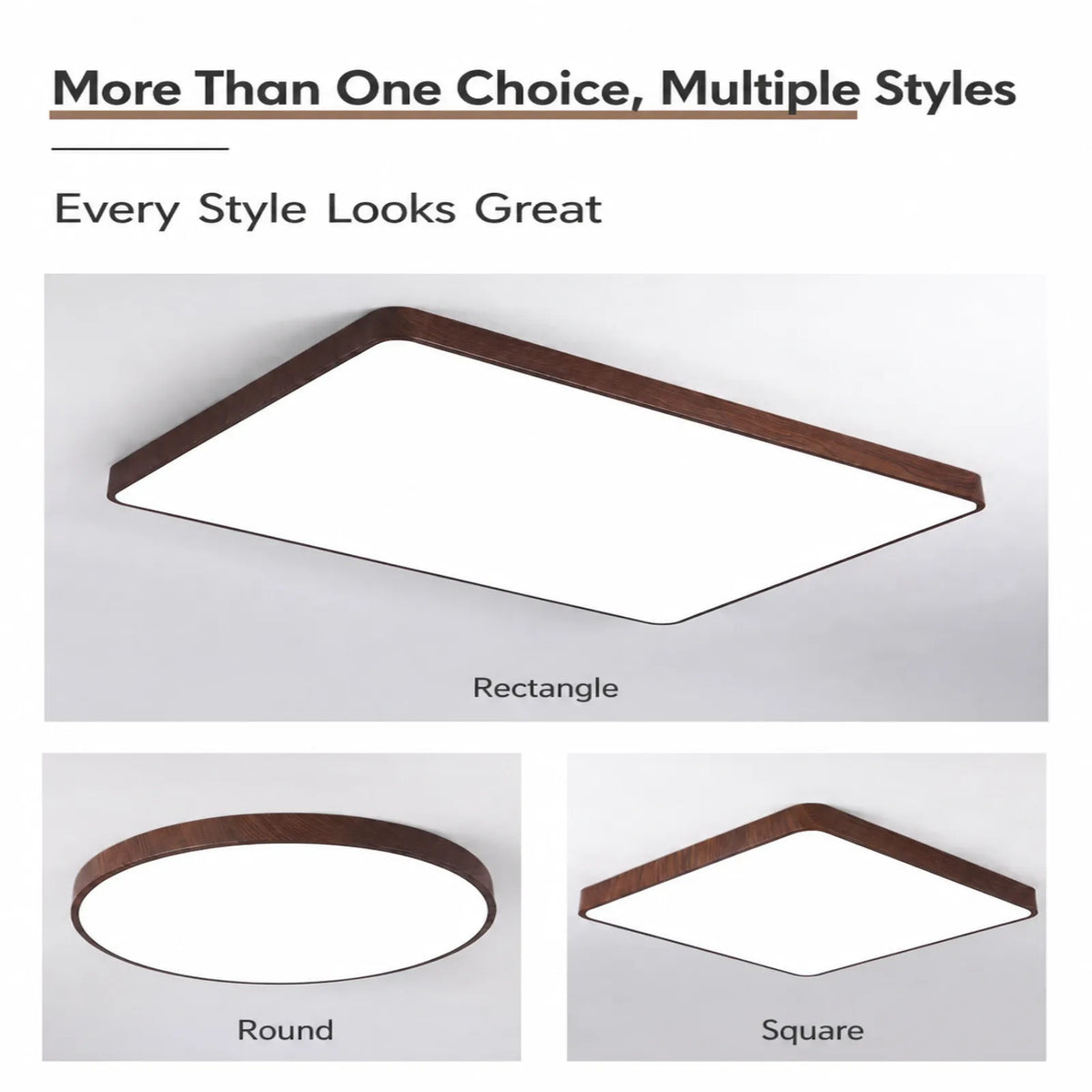 Patterned-Edge Flush Ceiling Light