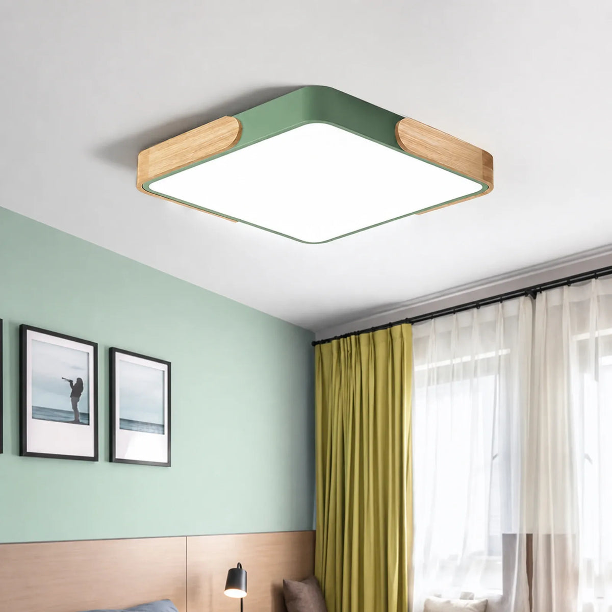 Corner-Panel Ceiling Light