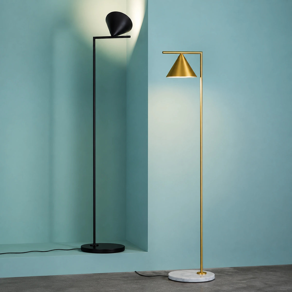 Marble Base Floor Lamp