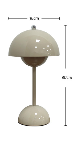 Danish bud lamp Nordic simple designer mushroom lamp rechargeable wedding room decoration bedroom