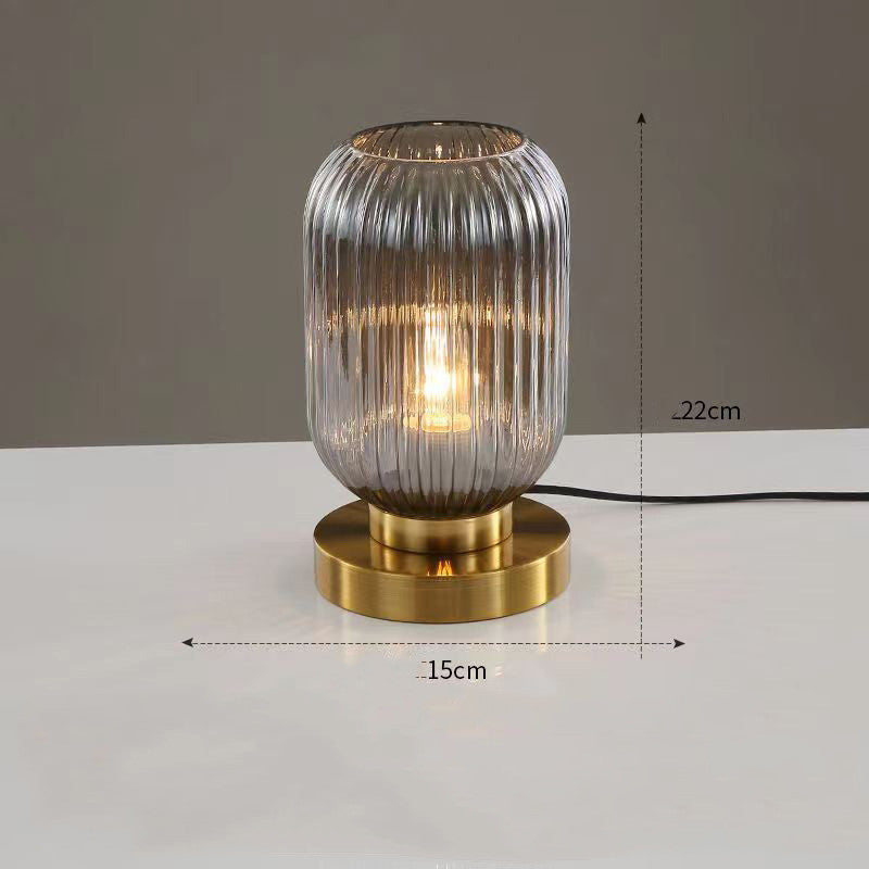 Modern minimalist atmosphere glass small table lamp
