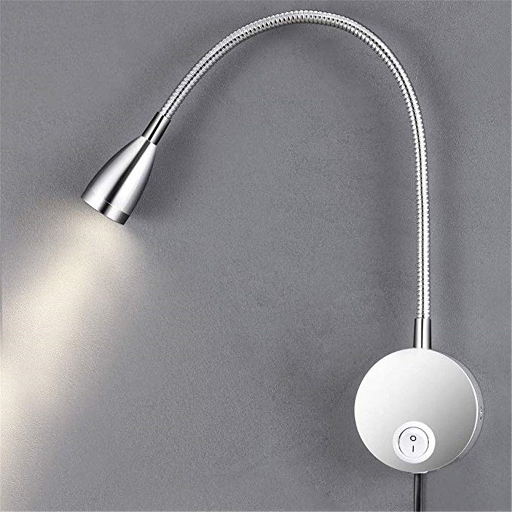 Echiley aluminum LED wall lamp modern minimalist style bedroom bedside lamp bedside reading lamp night light