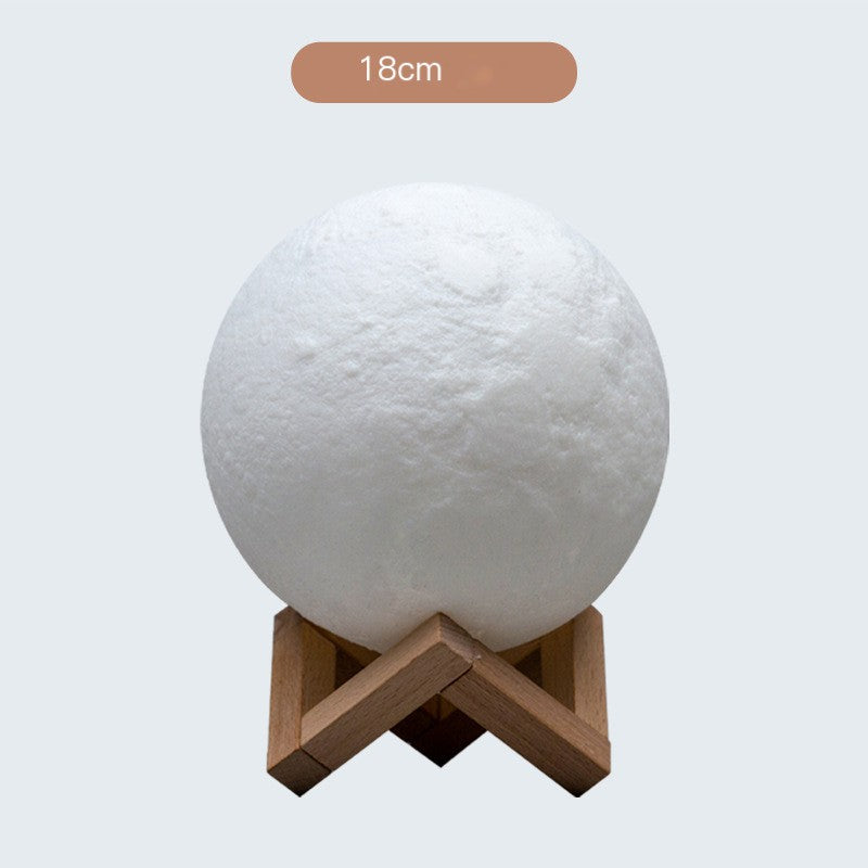 Rechargeable Wireless Dual Color Moon Full Moon Night LED Light