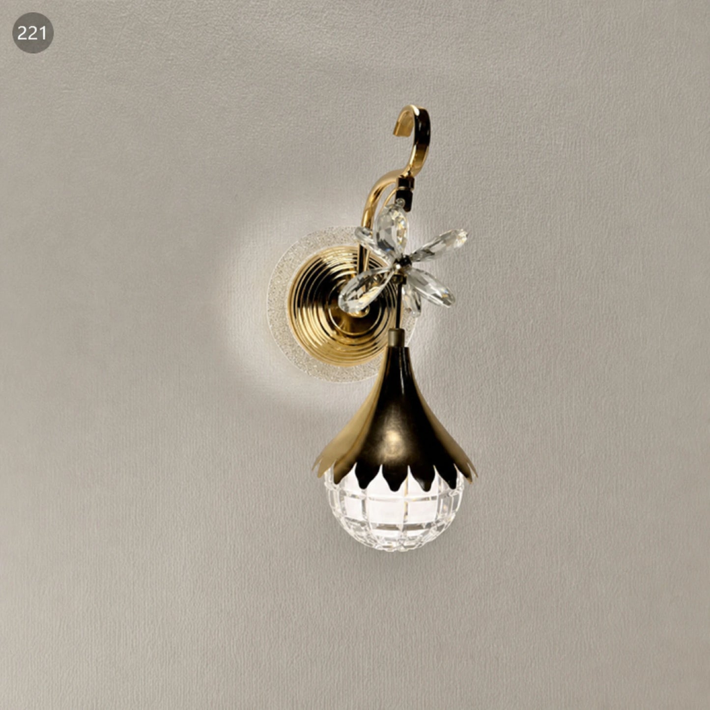 LDJ Iron and PS Tricolor Wall Light Series