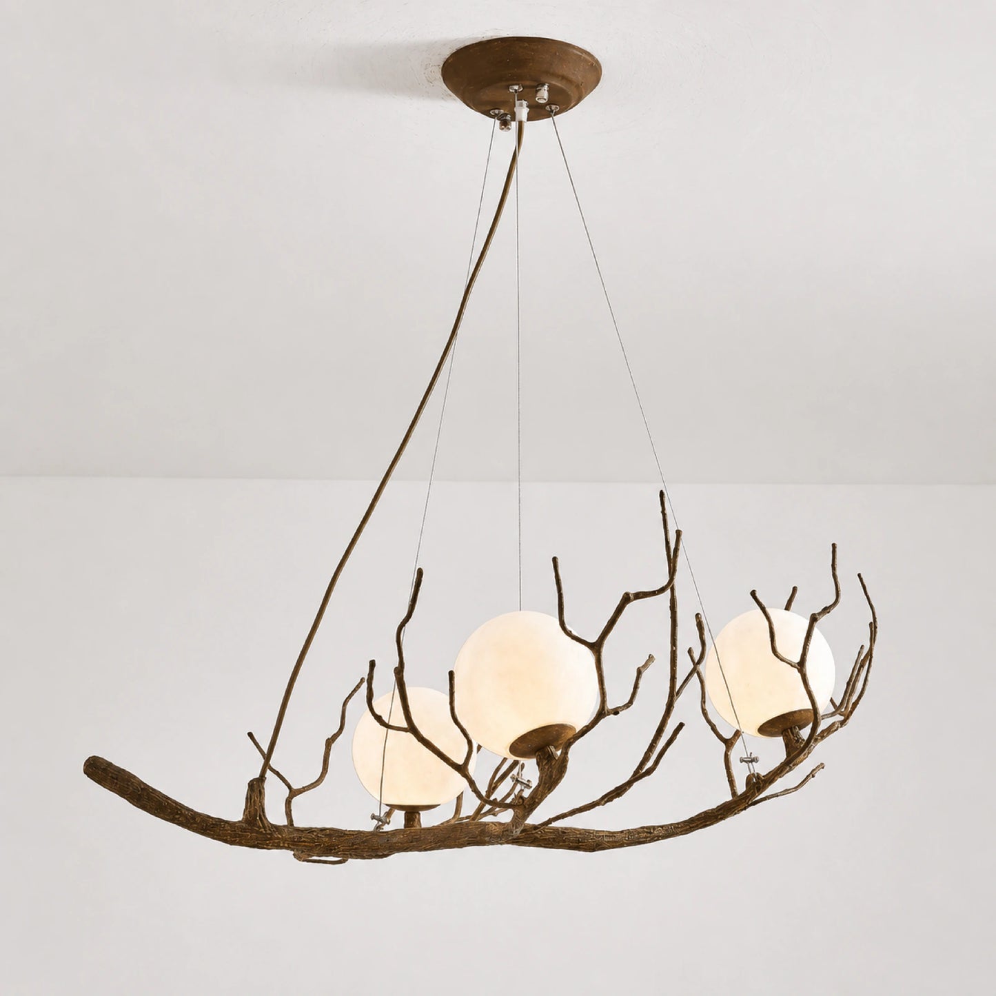 Sanqiu Moon Globe Branch Pendant Light