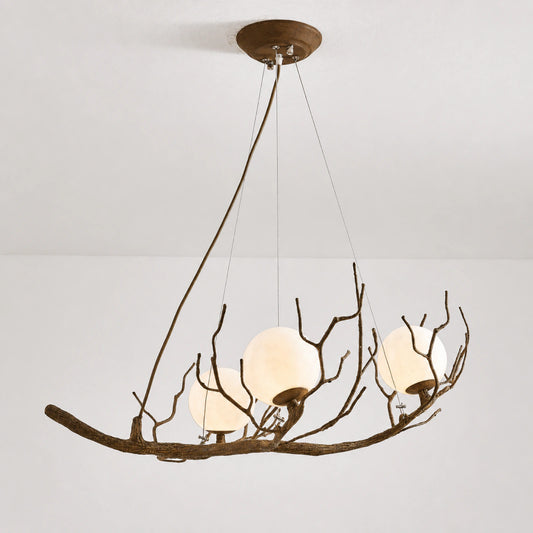 Sanqiu Moon Globe Branch Pendant Light