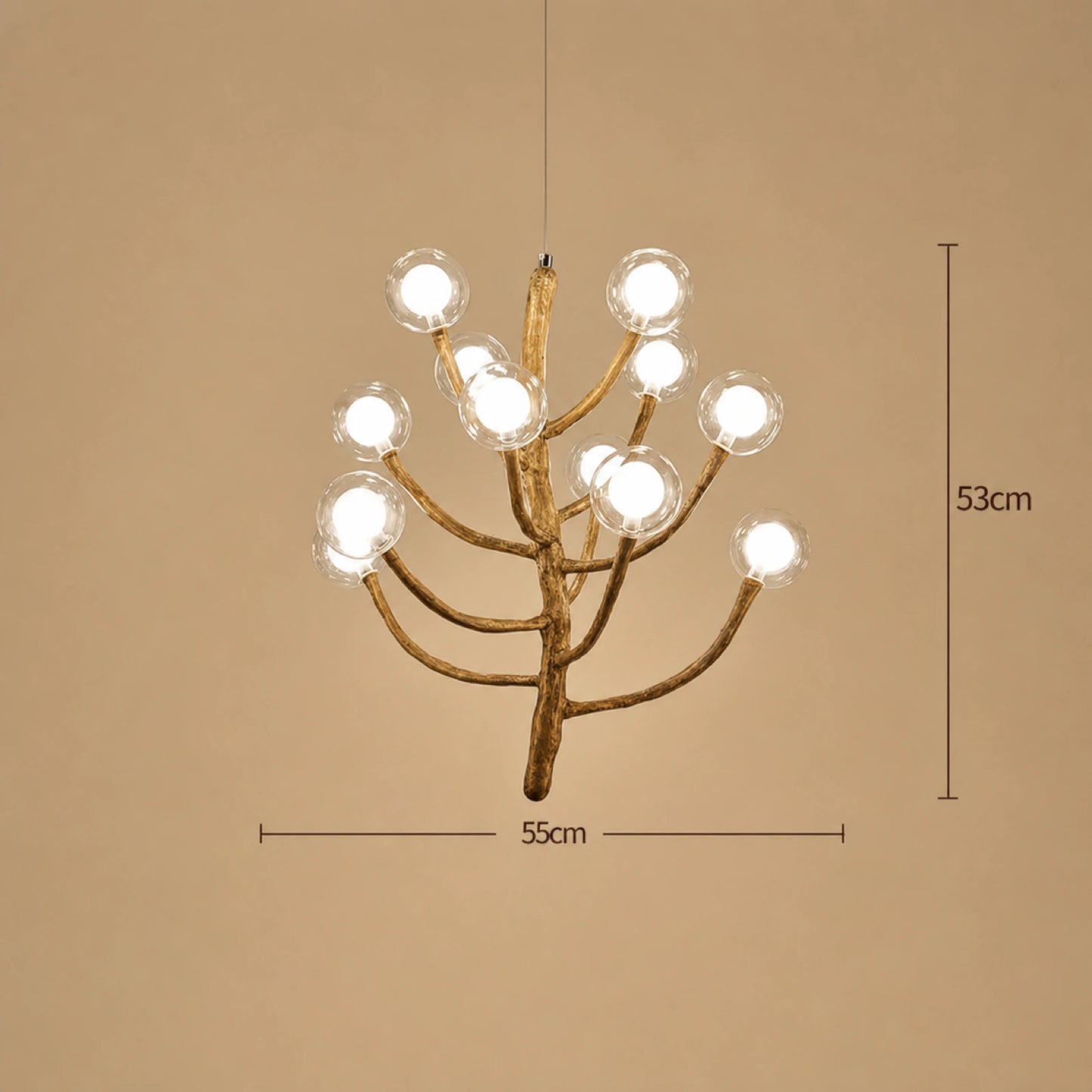 Birds Returning to Nest Branch Pendant Light
