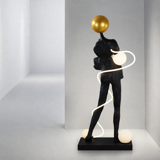 F9121 Standing Figure Multi-Light Sculpture Floor Lamp