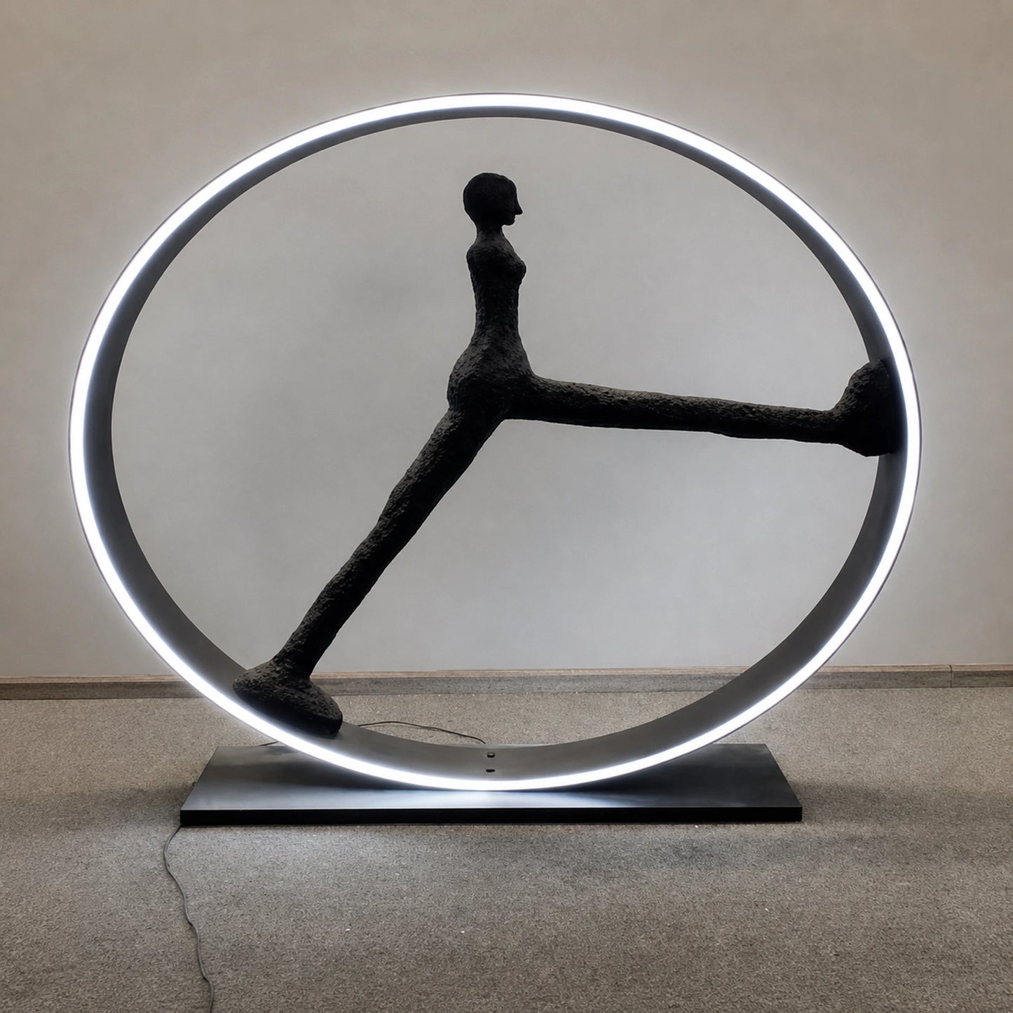 F9139 Large Ring Dancer LED Sculptural Floor Lamp