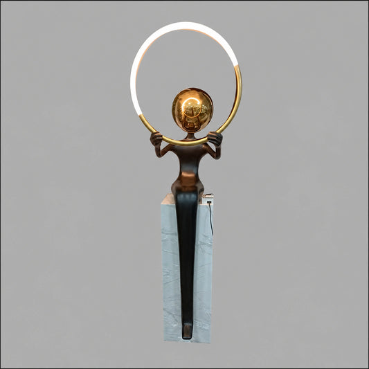 F9206 Standing Figure Circular Ring Light