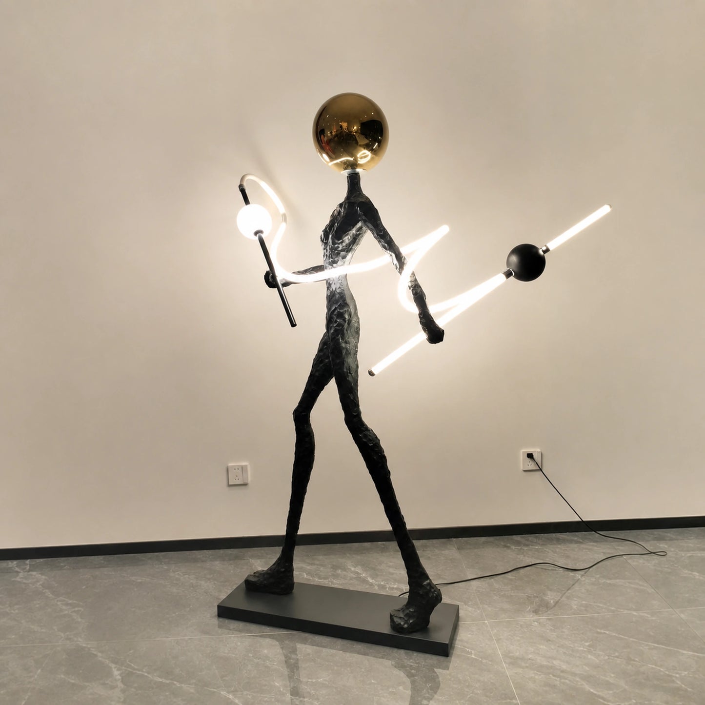 F9210 Standing Figure Multi-Light Floor Lamp