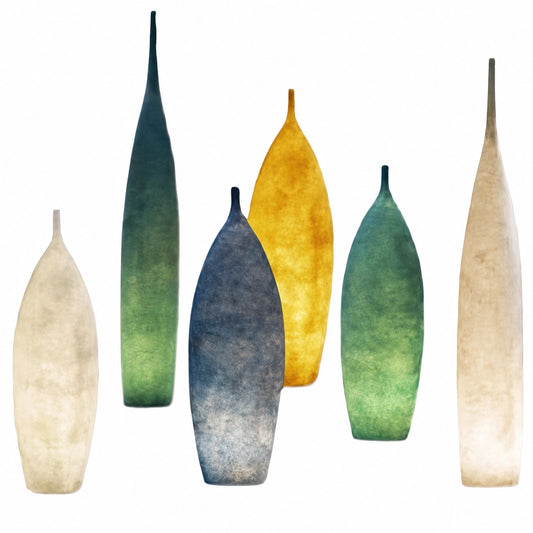 Multicolor Leaf Sculpture Floor Lamp