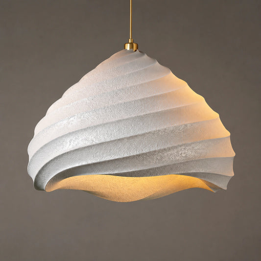 Layered Shell Form Pendant Light