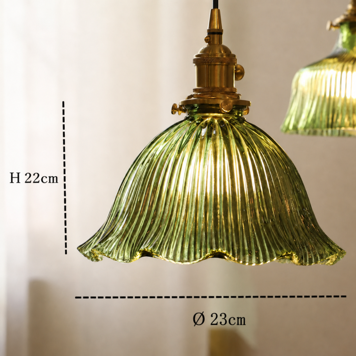 Green Glass Pendant Light Series