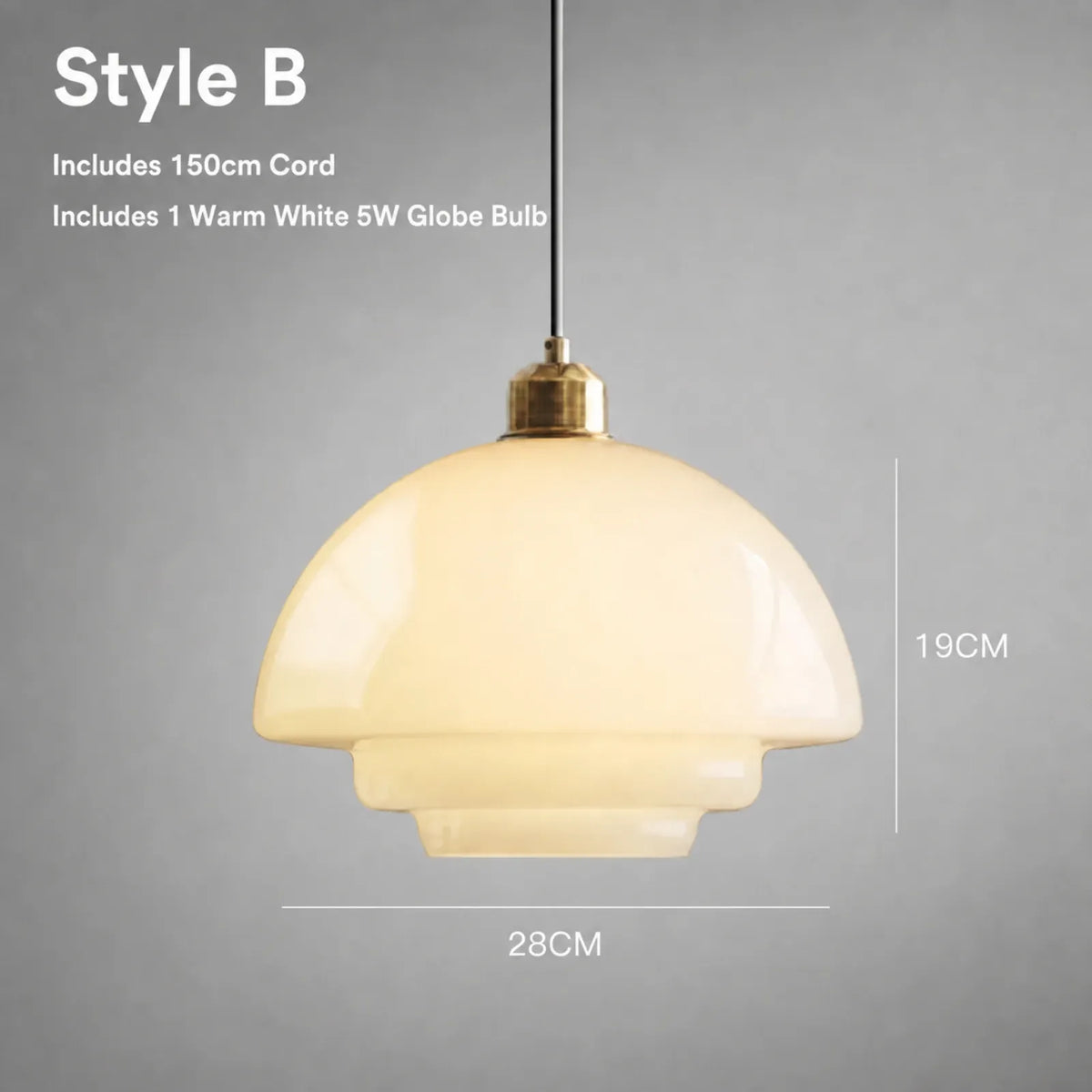 Milky Glass Pendant Light Series