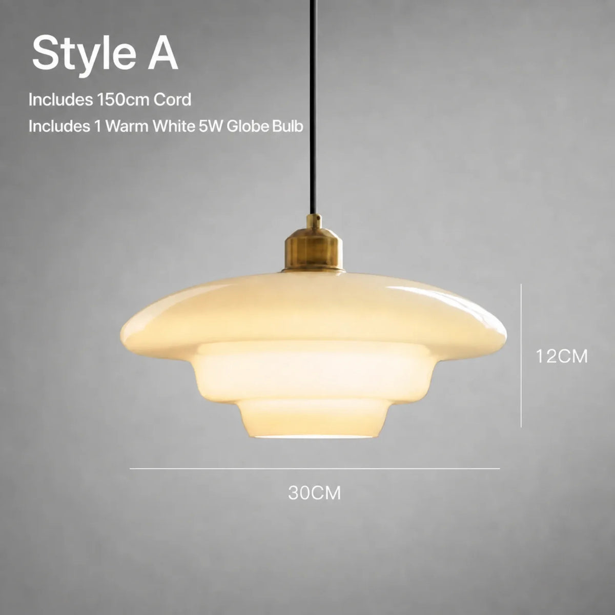 Milky Glass Pendant Light Series