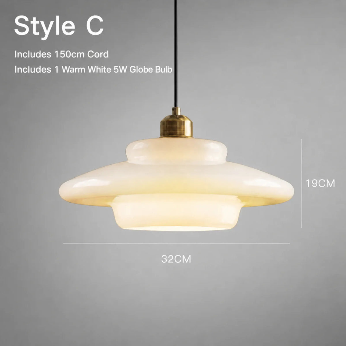 Milky Glass Pendant Light Series