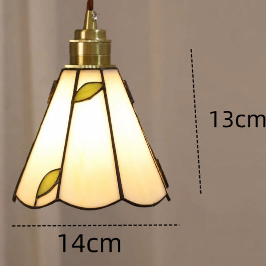 Hand-Painted Stained Glass Shade Pendant Light Series