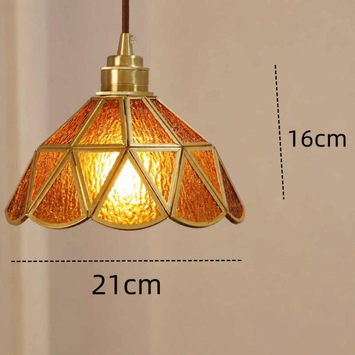 Hand-Painted Stained Glass Shade Pendant Light Series