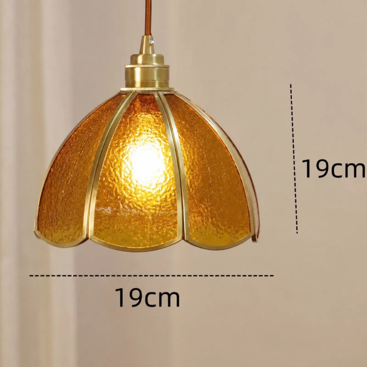 Hand-Painted Stained Glass Shade Pendant Light Series