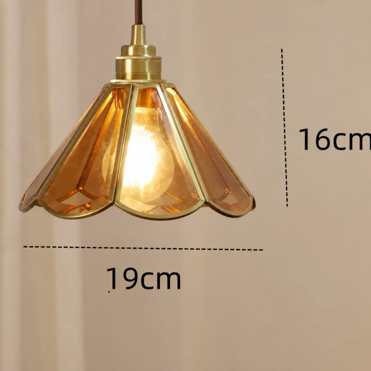 Hand-Painted Stained Glass Shade Pendant Light Series
