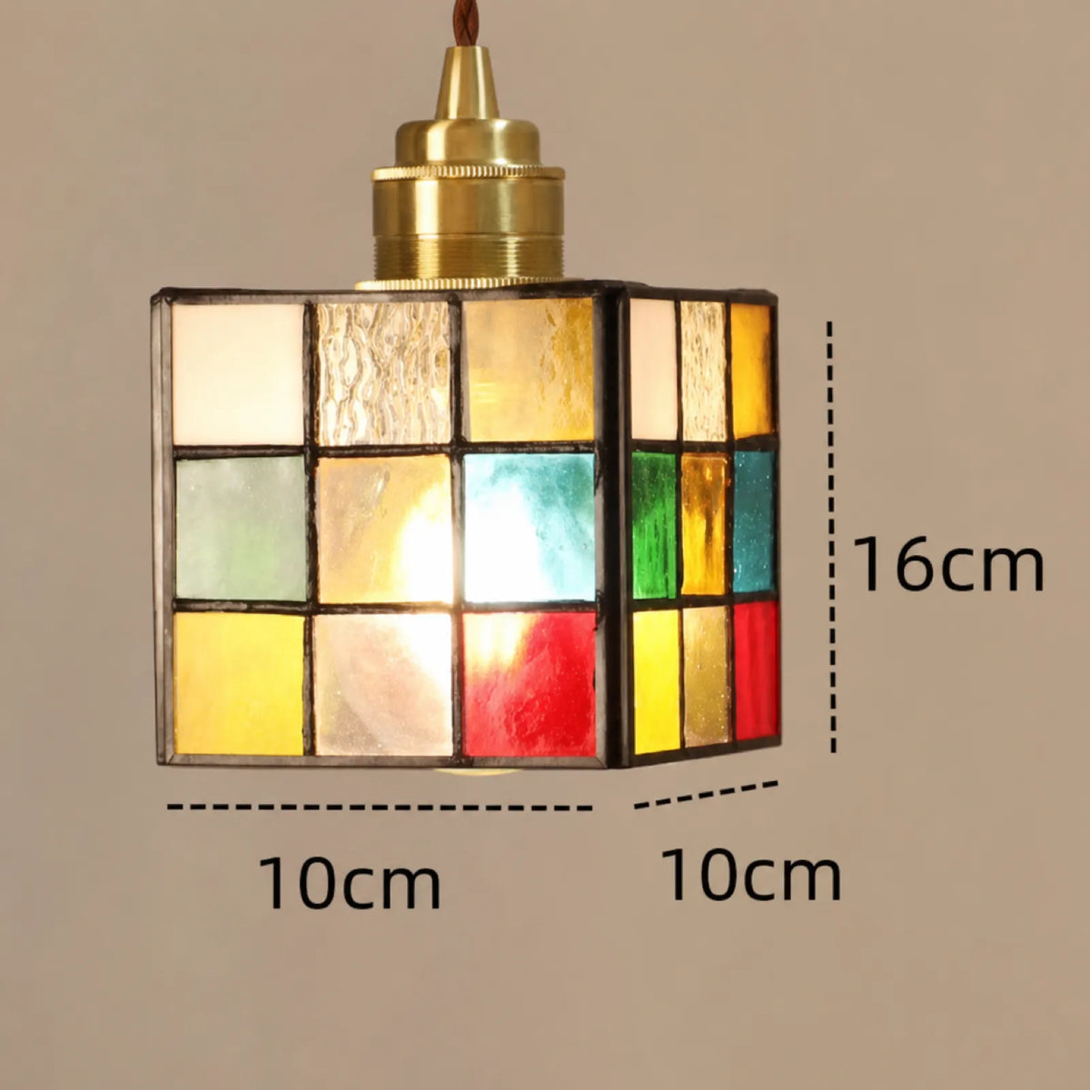 Hand-Painted Stained Glass Shade Pendant Light Series