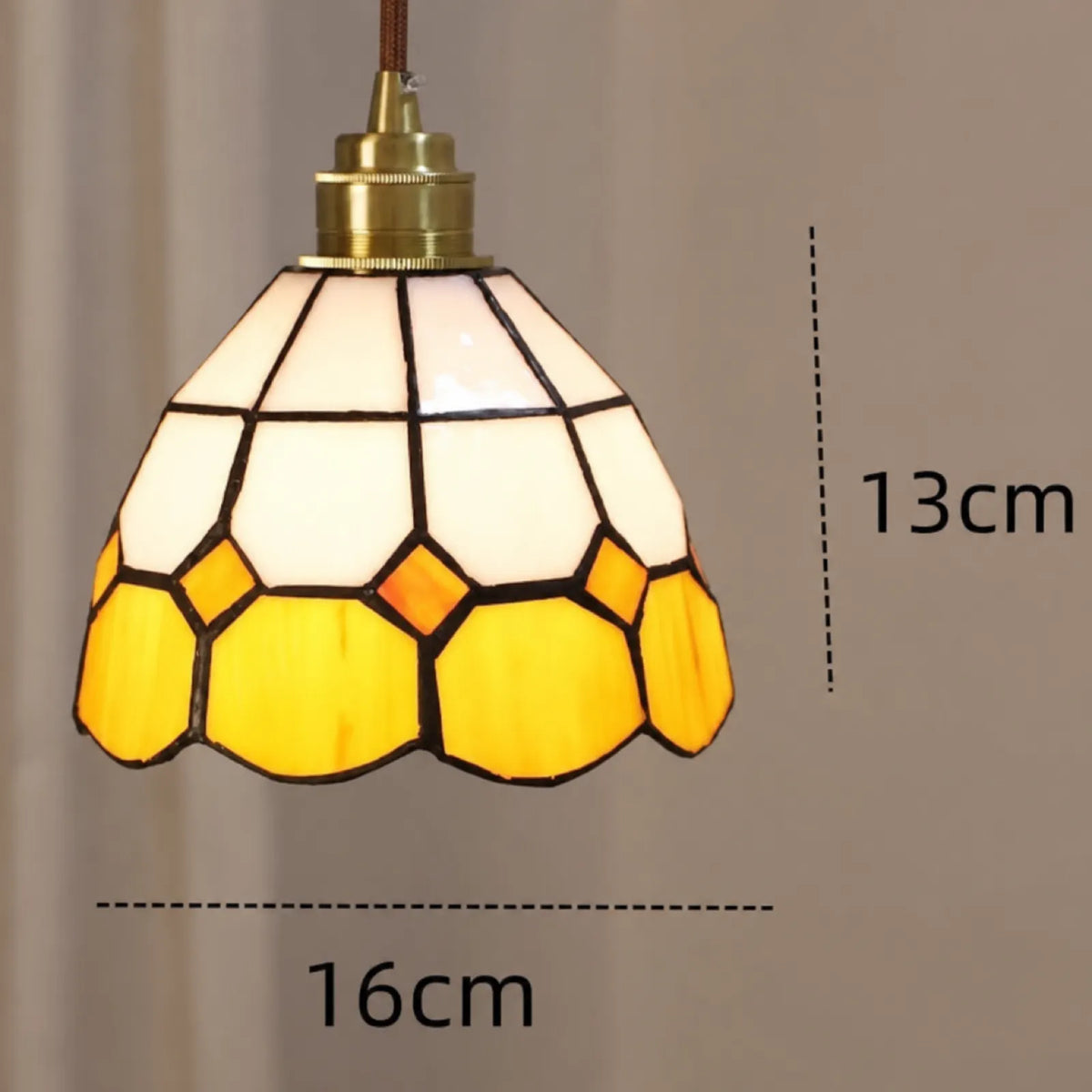 Hand-Painted Stained Glass Shade Pendant Light Series