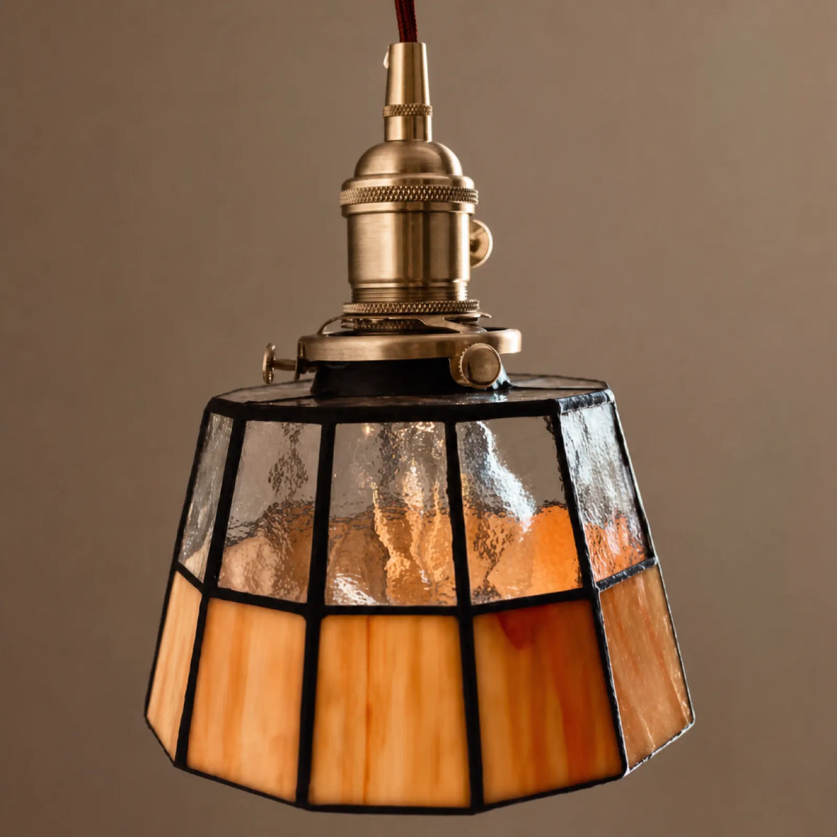 Hand-Painted Stained Glass Shade Pendant Light Series