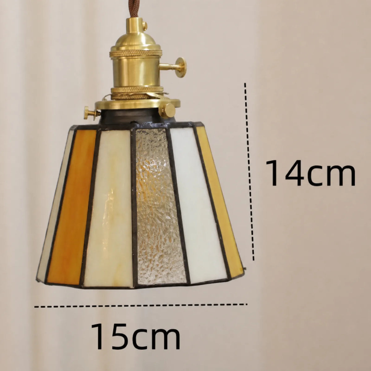 Hand-Painted Stained Glass Shade Pendant Light Series