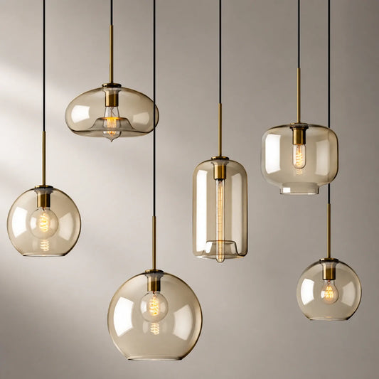Smoke Glass Pendant Light Series