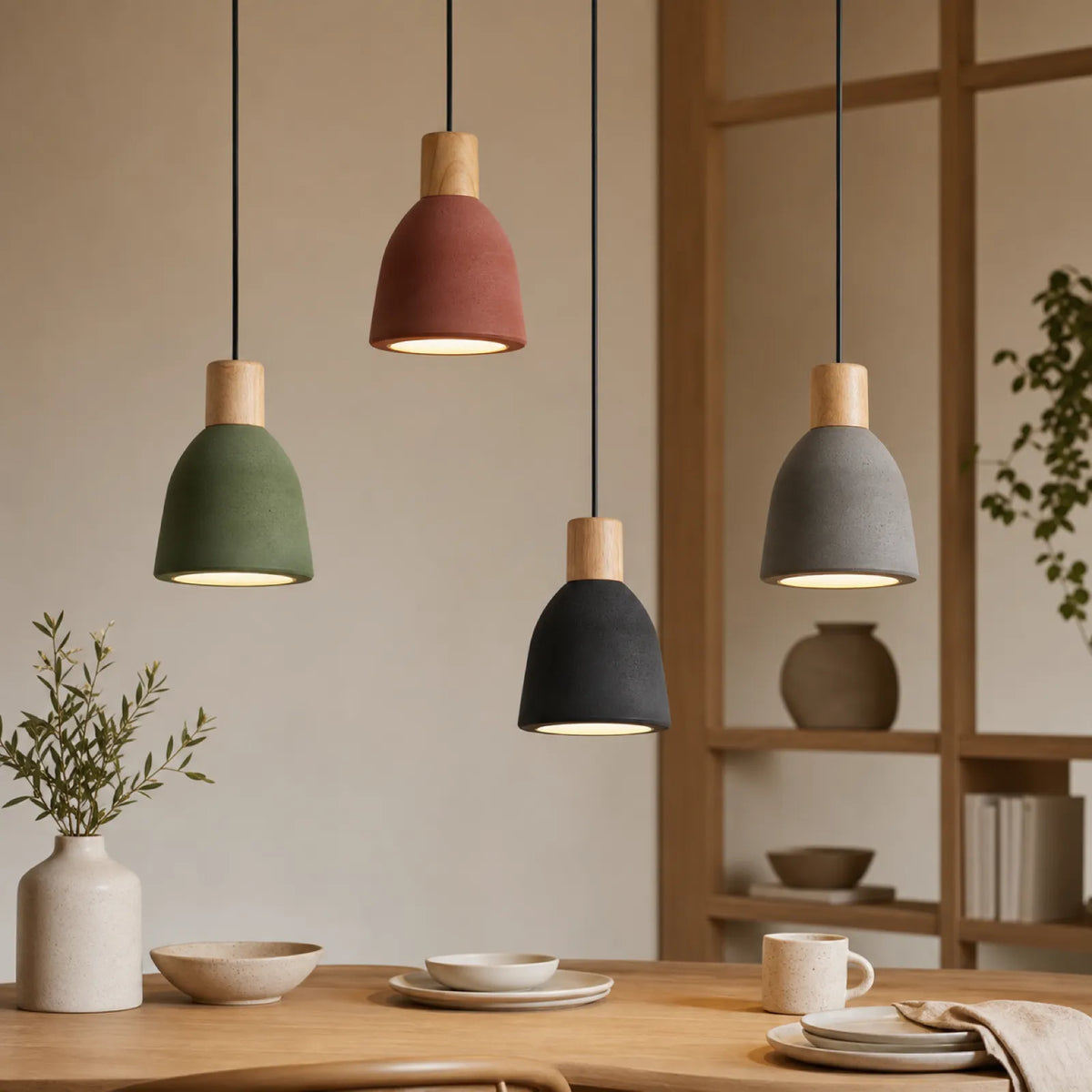 Colored Cement Pendant Light Series
