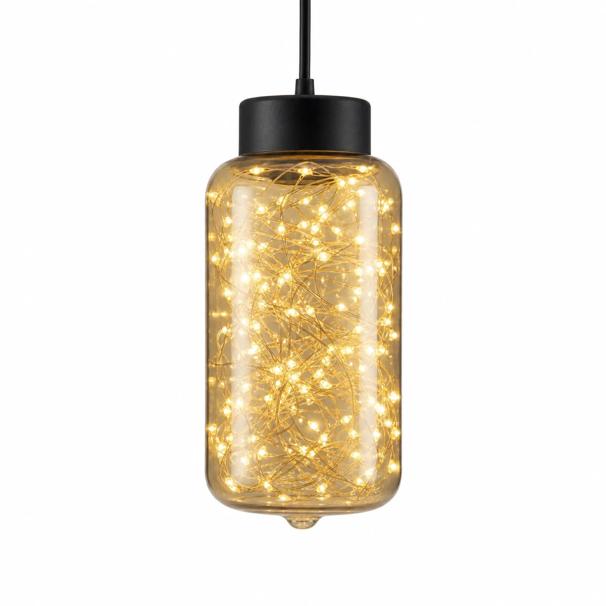 Starry Cylinder Glass Pendant Light, Style C