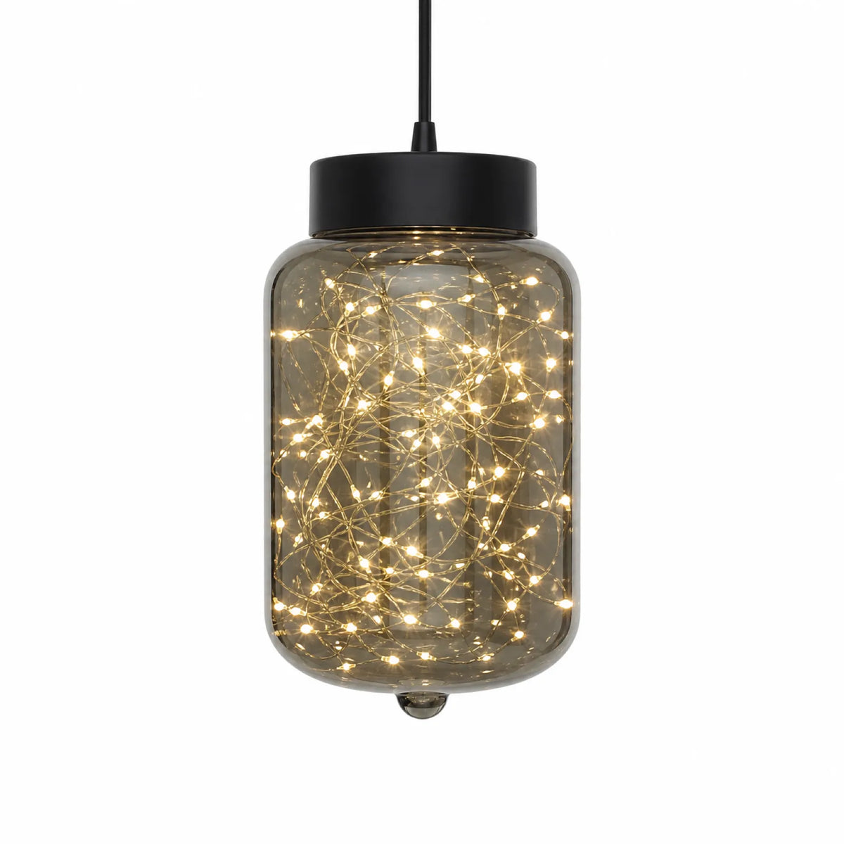 Starry Cylinder Glass Pendant Light, Style C