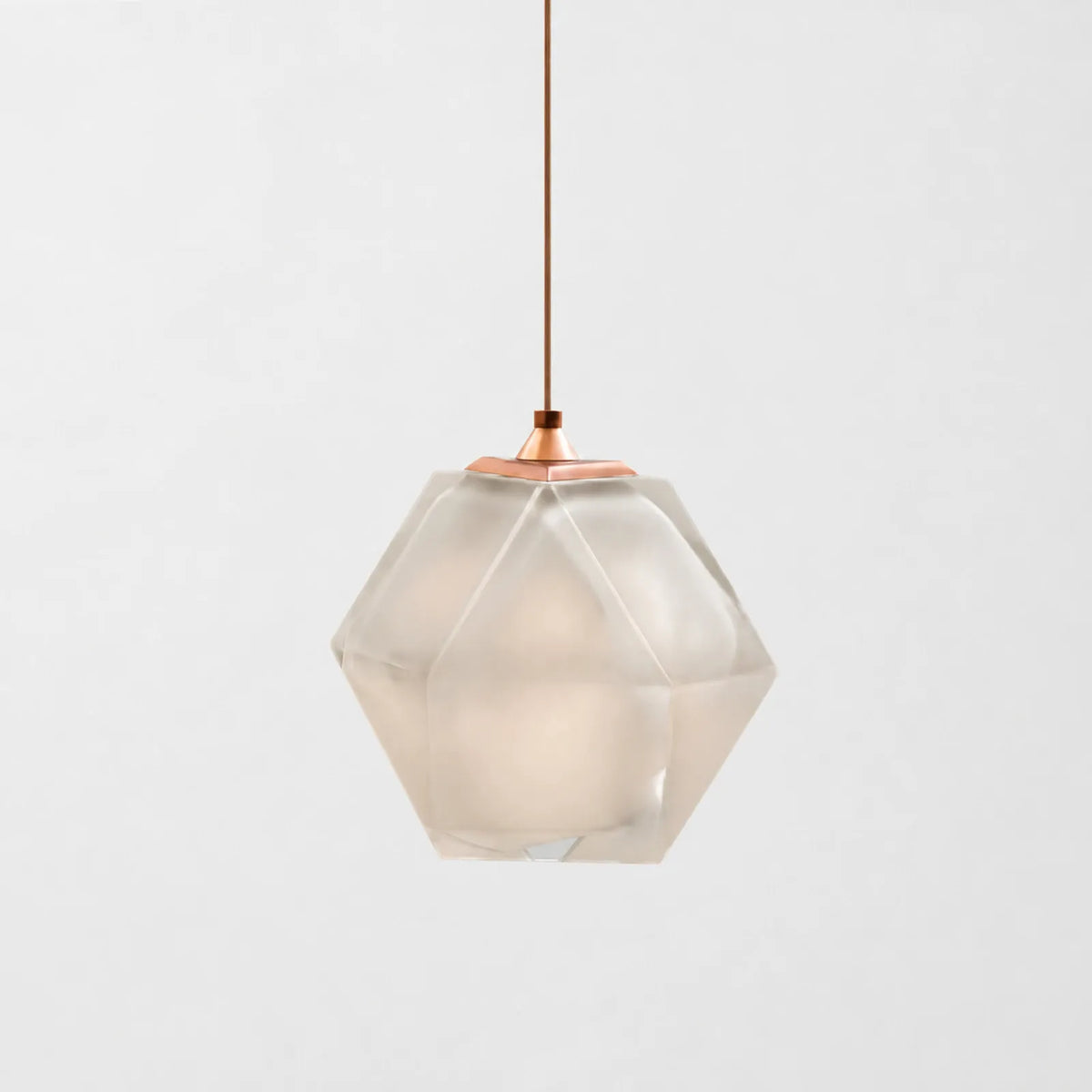 Diamond Glass Pendant Light, Style F 20cm, Three Colors