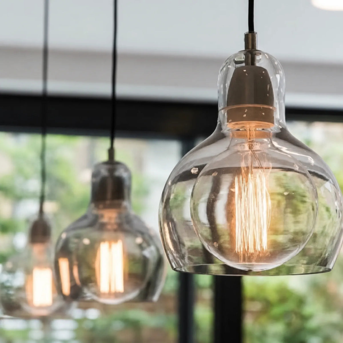 11cm Small Gourd Glass Pendant Light Shade, Three Colors