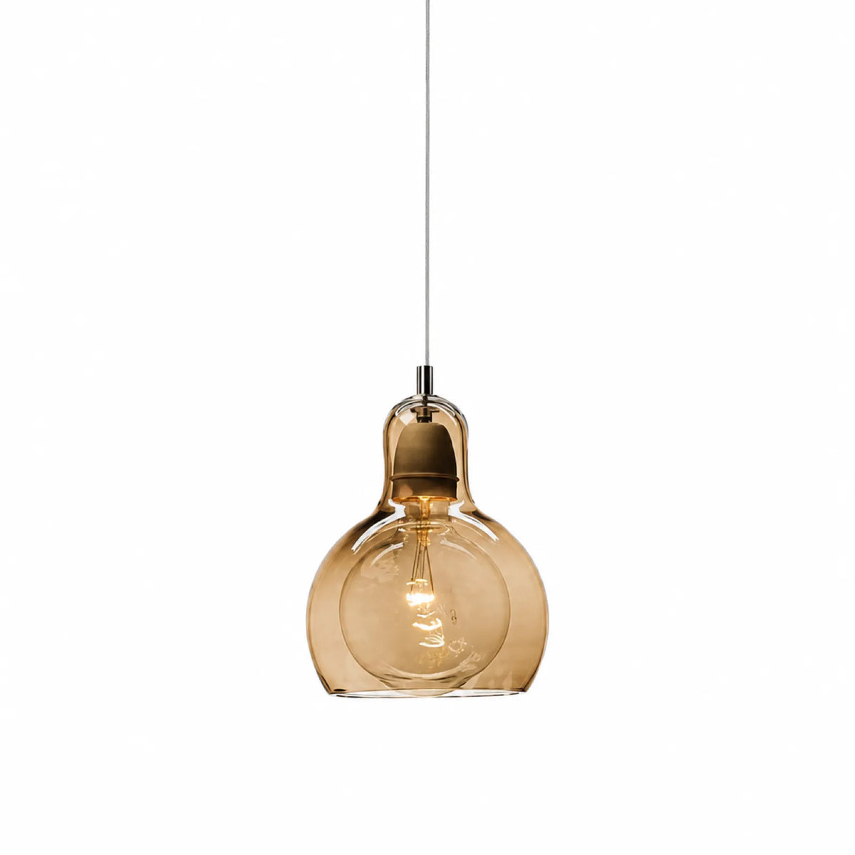 11cm Small Gourd Glass Pendant Light Shade, Three Colors